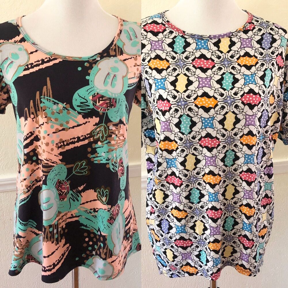 LuLaRoe Disney Minnie Mouse Classic T-Shirt Irma Lot Tops Xxs Small S Tunic